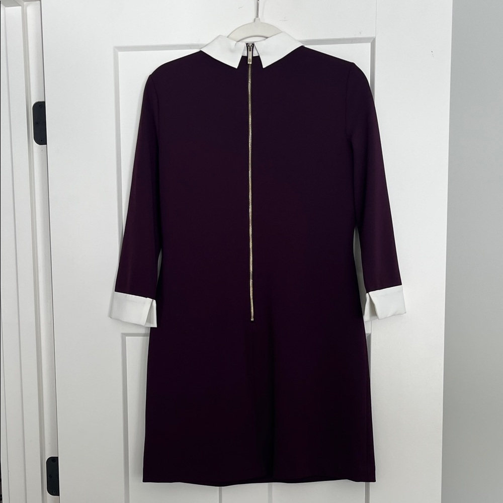 Tommy Hilfiger Collared Shift Dress Purple - Size 4 - NWOT - Picture 7 of 8